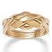 14k Gold-Layered Puzzle Ring