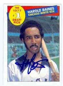 Harold Baines Autographed/Hand Signed baseball card (Chicago White Sox) 1985 Topps #275