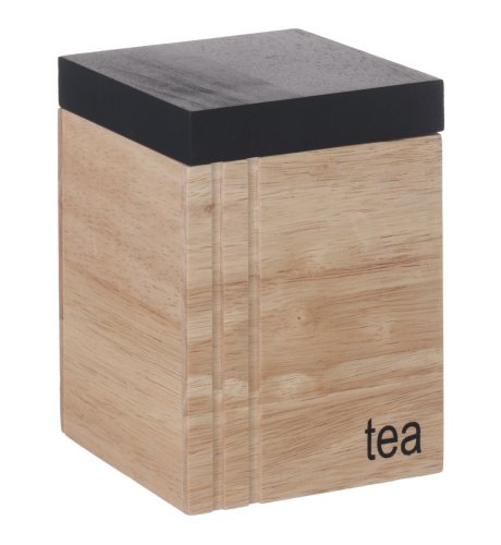 Wood Tea Jar