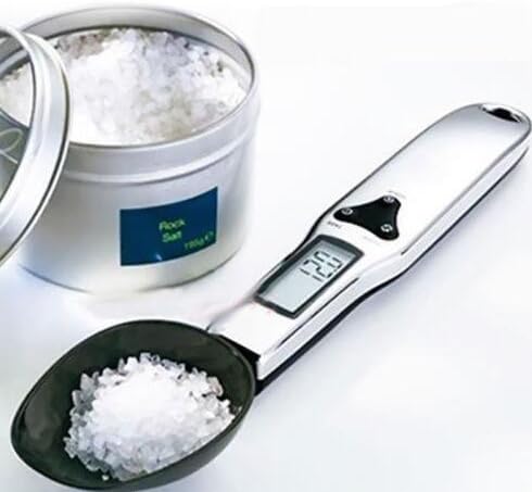 Raoes Digital Kitchen Scale Spoon LCD Display Electronic Measuring Spoon Food Weight Scale 500/0.1g Gram