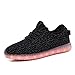 Joansam 7 Colors LED Luminous Unisex Sneakers Men & Women USB Charging Light Colorful Glowing Leisure Flashing Shoes Sport Shoes JSS07BL-40
