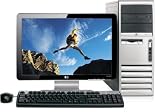Fast HP DC7600 Desktop Computer Tower Pentium 4 HT 3.4Ghz 2gb 160gb DVDRW HP 20 LCD Keyboard/Mouse/Recovery CD included