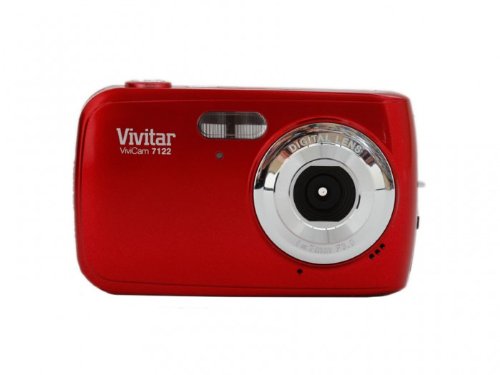 Vivitar V7122-RED 7 MP Digital Camera with 1.8-Inch LCD Screen and Anti-Shake (Red)