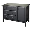 Roxanne 3 Drawer Chiffrobe in Ebony Finish By Da Vinci Baby Furniture
