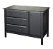 Roxanne 3 Drawer Chiffrobe in Ebony Finish By Da Vinci Baby Furniture