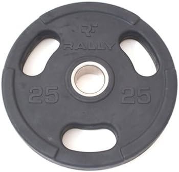 Rally Fitness Rubber Olympic Weight Plate 25 lbs.