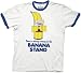 Arrested Development - Money Banana Stand Adult Ringer T-shirt in White / Royal Blue