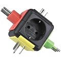 uniTEC 41461 Reisestecker, Welt, mit Adapter