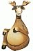 Cute Comical Moose Rubbing His Coin Bank Belly 8 (Great Gift Idea)