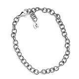 Sterling Silver Twist Oval Link Chain Anklet