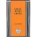 Greek Word Order (BCP Advanced Language)