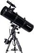 Black TwinStar 8" Reflector Telescope EQ Mount Fast f/4.9, Dual Axis Motor Drive