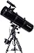 Black TwinStar 8" Reflector Telescope EQ Mount Fast f/4.9, Dual Axis Motor Drive