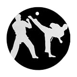 Karate kung fu Ornament round porcelain Christmas Great Gift Idea
