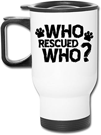 Aip-Yep Smart Who Rescued Who Handled Travel Mug White