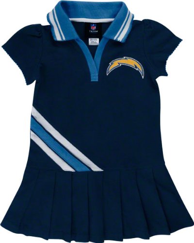 San Diego Chargers Infant Pleated Polo Dress