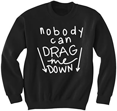 One Direction Nobody Can Drag Me Down Sweatshirt (Large, Black)