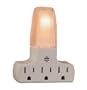AmerTac 71044 Faceted Night Light with 3 outlets