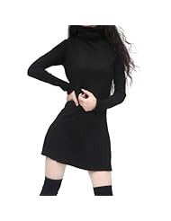 Sweater Pleated Gathered Acrylic/Nylon/Polyester/Wool  Dress