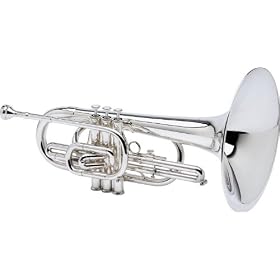 Blessing BM-100 Series Marching F Mellophone, Silver by 