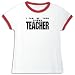 T-Shirt Ringer Woman White  I Can Be You Ojibwa Teacher  Languaje