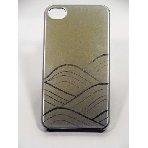 Amazon.com: Maki-e iPhone 4/4S Cover Case Made in Japan - Ginji ni Nami (Silver Ground Waves): Cell Phones & Accessories