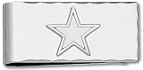 NFL Dallas Cowboys Plated Money Clip with Sterling Silver Logo