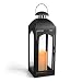 Gerson 16-Inch Domed Roof Black Metal Lantern with 3 by 6-Inch Indoor/Outdoor LED Candle RS.6478.00