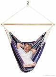 Eigenschaften La Siesta  / Hängestuhl Hängesessel Currambera Lounger 130x210 blau bis 160 kg