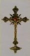 Fine All Metal Freestanding Crucifix, 9in., Bronze