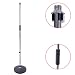 Tiger Chrome Microphone Stand Round Base