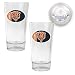 Chicago Bears NFL 2pc Pint Ale Glass Set with Football Bottom - Oval Logo