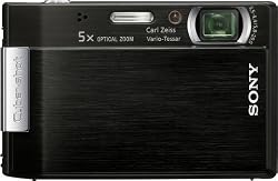 Sony Cybershot DSC-T100 8 1MP Digital Camera with 5x Optical Zoom and Super Steady Shot Black