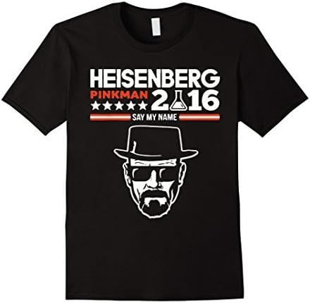 Men's HEISENBERG PINKMAN 2016 SAY MY NAME T Shirt 3XL Black