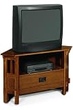 Craftsman Corner Tv/vcr Stand 38w Dark Oak