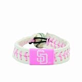 San Diego Padres Pink Baseball Bracelet