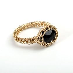 Onyx Ring by Orit Haddad (size 7)