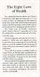 Eight Laws of Health (100/pkg) [Pamphlet]