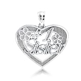 Bling Jewelry .925 Sterling Silver #1 Sister Message Pendant 18in