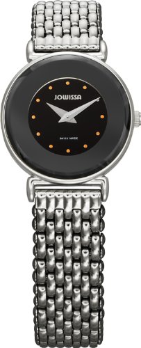 Jowissa Women's J3.008.S Elegance 24 mm Black Dial Stainless Steel Watch