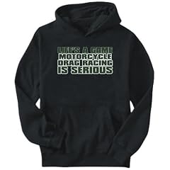 LIFE IS A GAME , Motorcycle Drag Racing IS SERIOUS !!! Herren Hoodie Schwarz