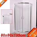 Echtglas Duschkabine Duschabtrennung Dusche 80x80cm Neu 16