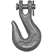 CM M808A Grade 80 Alloy Steel Clevis Grab Hook, 1/2" Trade, 12000 lbs Working Load Limit