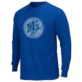 Seattle Mariners Royal Silver Era Retro Logo Long Sleeve T-Shirt