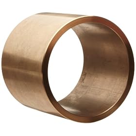 Bunting Bearings EP101208 5/8" Bore x 3/4" OD x 1/2" Length Powdered Metal SAE 841 Sleeve (Plain) Bearings