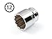 TEKTON 1/2 Inch Drive x 1-1/4 Inch 12-Point Socket | 14224