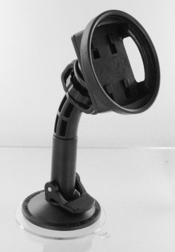KFZ Autohalterung vibrationsfrei / dreh und neigbar für TomTom TomTom One V4 / TomTom ONE 31 / TomTom XL 31 / Tom Tom One XL Version 2 / TomTom One V4 Regional Traffic Europe Traffic / TomTom One V4 Europe 22 Traffic Halterung Halter Befestigung Zweitwagen Halterungssystem Mount KIT swivel Ball Mount