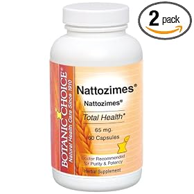 Click here to buy Botanic Choice Nattozime, 65mg., 60 Capsules, Bottle (Pack of 2) by Botanic Choice.