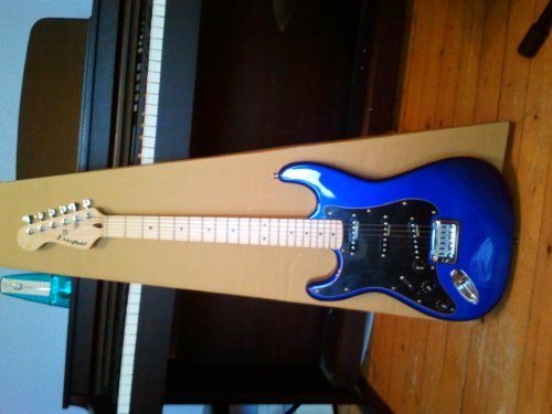 Westfield E1000 Left Handed Solid Body Electric Guitar (Metallic Dark Blue)