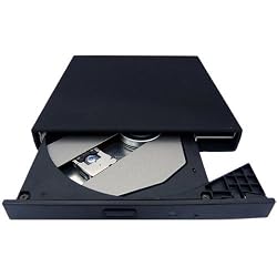 Slim USB 2.0 External Slim USB 2.0 CD-ROM Drive for HP Mini 1010NR 1110NR 1120NR 1137NR 1035NR 1150NR 1035NR 1140NR 1101 N270 110 1000 1115NR 2140 seires Mini-Note HP 2133-KX870AT HP 2133-KX868AT series